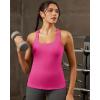 image:imageRUNNING GIRL Workout Tank Tops for WomenRacerback Yoga Tops with Built in Bras Athletic Exercise Tops PaddedHot Pink