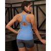 image:imageRUNNING GIRL Workout Tank Tops for WomenRacerback Yoga Tops with Built in Bras Athletic Exercise Tops PaddedLight Blue