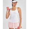 image:imageRUNNING GIRL Workout Tank Tops for WomenRacerback Yoga Tops with Built in Bras Athletic Exercise Tops PaddedWhite