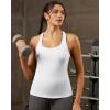 image:imageRUNNING GIRL Workout Tank Tops for WomenRacerback Yoga Tops with Built in Bras Athletic Exercise Tops PaddedWhite