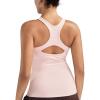 image:imageRUNNING GIRL Workout Tank Tops for WomenRacerback Yoga Tops with Built in Bras Athletic Exercise Tops PaddedFlush Pink