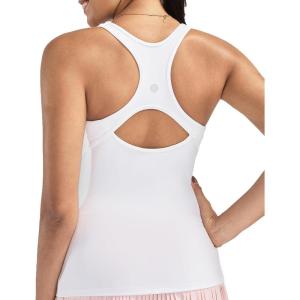 image:imageRUNNING GIRL Workout Tank Tops for WomenRacerback Yoga Tops with Built in Bras Athletic Exercise Tops PaddedWhite