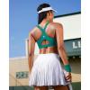 image:imageRUNNING GIRL High Impact Sports Bras for Women High Support Running Adjustable Sports Bra Molded Cup Strappy Sports BrasAgreen