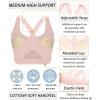 image:imageRUNNING GIRL High Impact Sports Bras for Women High Support Running Adjustable Sports Bra Molded Cup Strappy Sports BrasApink