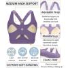 image:imageRUNNING GIRL High Impact Sports Bras for Women High Support Running Adjustable Sports Bra Molded Cup Strappy Sports BrasApurple