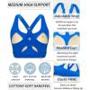 image:imageRUNNING GIRL High Impact Sports Bras for Women High Support Running Adjustable Sports Bra Molded Cup Strappy Sports BrasAroyal Blue
