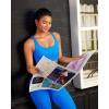 image:imageRUNNING GIRL High Impact Sports Bras for Women High Support Running Adjustable Sports Bra Molded Cup Strappy Sports BrasAroyal Blue