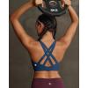image:imageRUNNING GIRL High Impact Sports Bras for Women High Support Running Adjustable Sports Bra Molded Cup Strappy Sports BrasBdark Blue
