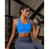 image:imageRUNNING GIRL High Impact Sports Bras for Women High Support Running Adjustable Sports Bra Molded Cup Strappy Sports BrasBelectric Blue