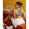 image:imageRUNNING GIRL High Impact Sports Bras for Women High Support Running Adjustable Sports Bra Molded Cup Strappy Sports BrasBgreen