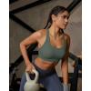 image:imageRUNNING GIRL High Impact Sports Bras for Women High Support Running Adjustable Sports Bra Molded Cup Strappy Sports BrasBgreen