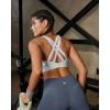 image:imageRUNNING GIRL High Impact Sports Bras for Women High Support Running Adjustable Sports Bra Molded Cup Strappy Sports BrasBgrey