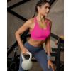 image:imageRUNNING GIRL High Impact Sports Bras for Women High Support Running Adjustable Sports Bra Molded Cup Strappy Sports BrasBhot Pink