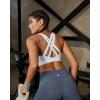 image:imageRUNNING GIRL High Impact Sports Bras for Women High Support Running Adjustable Sports Bra Molded Cup Strappy Sports BrasBwhite