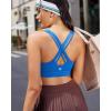 image:imageRUNNING GIRL High Impact Sports Bras for Women High Support Running Adjustable Sports Bra Molded Cup Strappy Sports BrasZblue