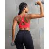 image:imageRUNNING GIRL High Support Sports Bras for Women Molded Cup Running High Impact Sports Bra for Women Large Bust 3182Deep RedXXL