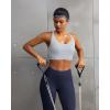 image:imageRUNNING GIRL Sports Bra for WomenAdjustable Straps Sports Bras High Support Sports Bra with Sewn in Pads3110GreyXXL