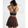 image:imageRUNNING GIRL Sports Bra for WomenMolded Cup Strappy Running High Impact Sports Bra with Sewn in PadsAblack