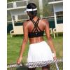 image:imageRUNNING GIRL Sports Bra for WomenMolded Cup Strappy Running High Impact Sports Bra with Sewn in PadsAblack