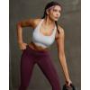 image:imageRUNNING GIRL Sports Bra for WomenMolded Cup Strappy Running High Impact Sports Bra with Sewn in PadsAgrey