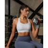 image:imageRUNNING GIRL Sports Bra for WomenMolded Cup Strappy Running High Impact Sports Bra with Sewn in PadsAgrey