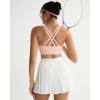 image:imageRUNNING GIRL Sports Bra for WomenMolded Cup Strappy Running High Impact Sports Bra with Sewn in PadsApink