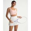 image:imageRUNNING GIRL Sports Bra for WomenMolded Cup Strappy Running High Impact Sports Bra with Sewn in PadsApink