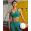 image:imageRUNNING GIRL Sports Bra for WomenMolded Cup Strappy Running High Impact Sports Bra with Sewn in PadsAteal