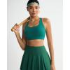 image:imageRUNNING GIRL Sports Bra for WomenMolded Cup Strappy Running High Impact Sports Bra with Sewn in PadsAteal