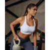 image:imageRUNNING GIRL Sports Bra for WomenMolded Cup Strappy Running High Impact Sports Bra with Sewn in PadsAwhite