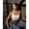 image:imageRUNNING GIRL Sports Bra for WomenMolded Cup Strappy Running High Impact Sports Bra with Sewn in PadsAwhite