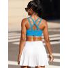image:imageRUNNING GIRL Sports Bra for WomenMolded Cup Strappy Running High Impact Sports Bra with Sewn in PadsBrilliant Blue