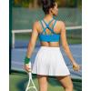 image:imageRUNNING GIRL Sports Bra for WomenMolded Cup Strappy Running High Impact Sports Bra with Sewn in PadsBrilliant Blue