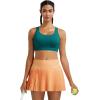 image:imageRUNNING GIRL Sports Bra for WomenMolded Cup Strappy Running High Impact Sports Bra with Sewn in PadsDark Green