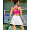 image:imageRUNNING GIRL Sports Bra for WomenMolded Cup Strappy Running High Impact Sports Bra with Sewn in PadsHot Pink