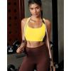 image:imageRUNNING GIRL Sports Bras for Women Molded Cup High Impact Sports Bra Workout Bras for Women High Support RacerbackAyellow