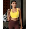 image:imageRUNNING GIRL Sports Bras for Women Molded Cup High Impact Sports Bra Workout Bras for Women High Support RacerbackAyellow