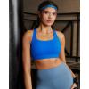 image:imageRUNNING GIRL Sports Bras for WomenCrisscross Back High Impact Sports Bra with Hook Closure Workout Supportive BraAcerulean Blue