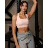 image:imageRUNNING GIRL Sports Bras for WomenCrisscross Back High Impact Sports Bra with Hook Closure Workout Supportive BraAflush Pink