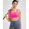 image:imageRUNNING GIRL Sports Bras for WomenCrisscross Back High Impact Sports Bra with Hook Closure Workout Supportive BraAhot Pink