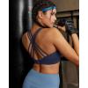image:imageRUNNING GIRL Sports Bras for WomenCrisscross Back High Impact Sports Bra with Hook Closure Workout Supportive BraAnavy Blue