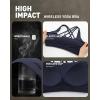 image:imageRUNNING GIRL Sports Bras for WomenCrisscross Back High Impact Sports Bra with Hook Closure Workout Supportive BraAnavy Blue