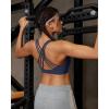image:imageRUNNING GIRL Sports Bras for WomenCrisscross Back High Impact Sports Bra with Hook Closure Workout Supportive BraAnavy Blue