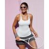 image:imageRUNNING GIRL Tank Top with Built in Bra for WomenCompression Shirts Racerback Workout Yoga TopsWhite