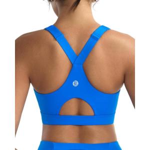 image:imageRUNNING GIRL High Impact Sports Bras for Women High Support Running Adjustable Sports Bra Molded Cup Strappy Sports BrasAroyal Blue