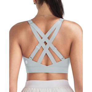 image:imageRUNNING GIRL High Impact Sports Bras for Women High Support Running Adjustable Sports Bra Molded Cup Strappy Sports BrasBgrey