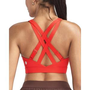 image:imageRUNNING GIRL High Impact Sports Bras for Women High Support Running Adjustable Sports Bra Molded Cup Strappy Sports BrasBred