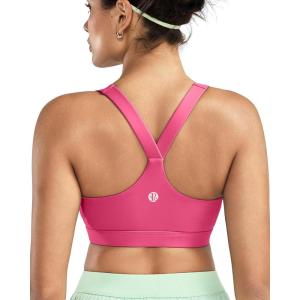 image:imageRUNNING GIRL Sports Bras for Women Molded Cup High Impact Sports Bra Workout Bras for Women High Support RacerbackAsour Pink