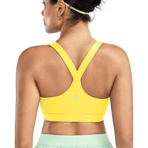 image:imageRUNNING GIRL Sports Bras for Women Molded Cup High Impact Sports Bra Workout Bras for Women High Support RacerbackAyellow