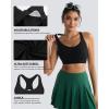 image:imageRUNNING GIRL Adjustable Straps High Impact Sports Bra for WomenHigh Support Workout Sports Bras with Sewn in PadsDblack
